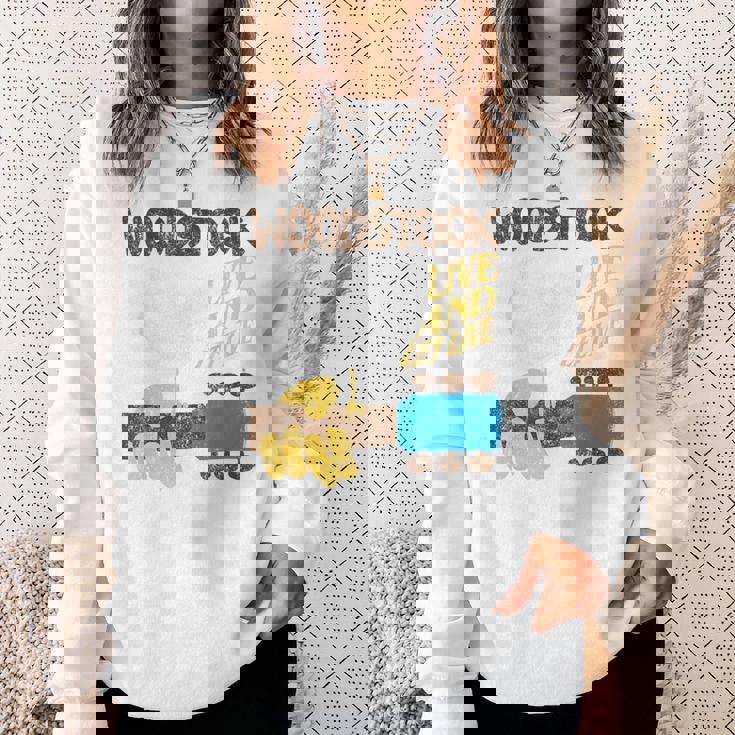 ウッドストック・ライブ・アンド・レット・ライブ スウェットシャツ 彼女への贈り物