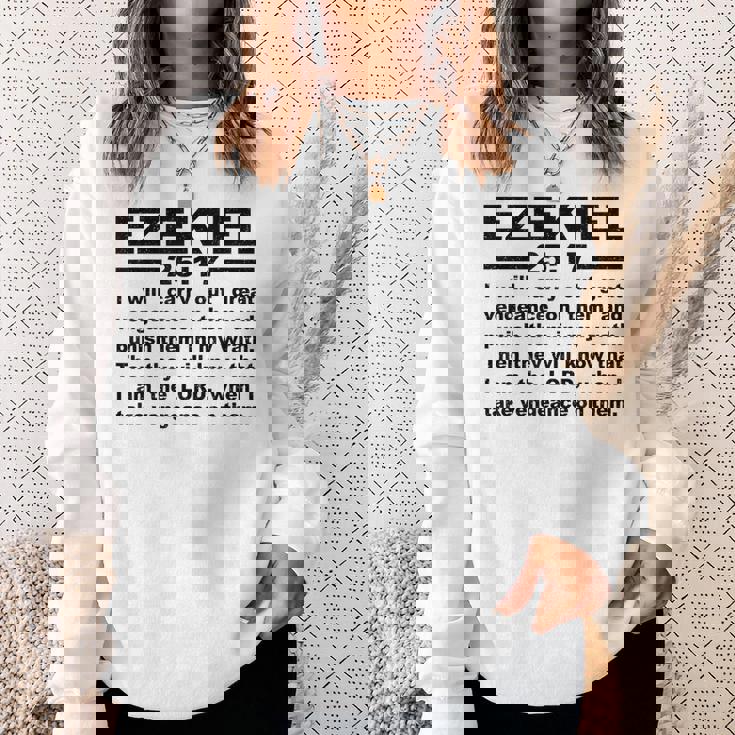 エゼキエル書第25章17節 スウェットシャツ 彼女への贈り物