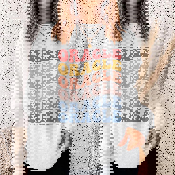 オラクル・グルーヴィー・レトロ スウェットシャツ 彼女への贈り物