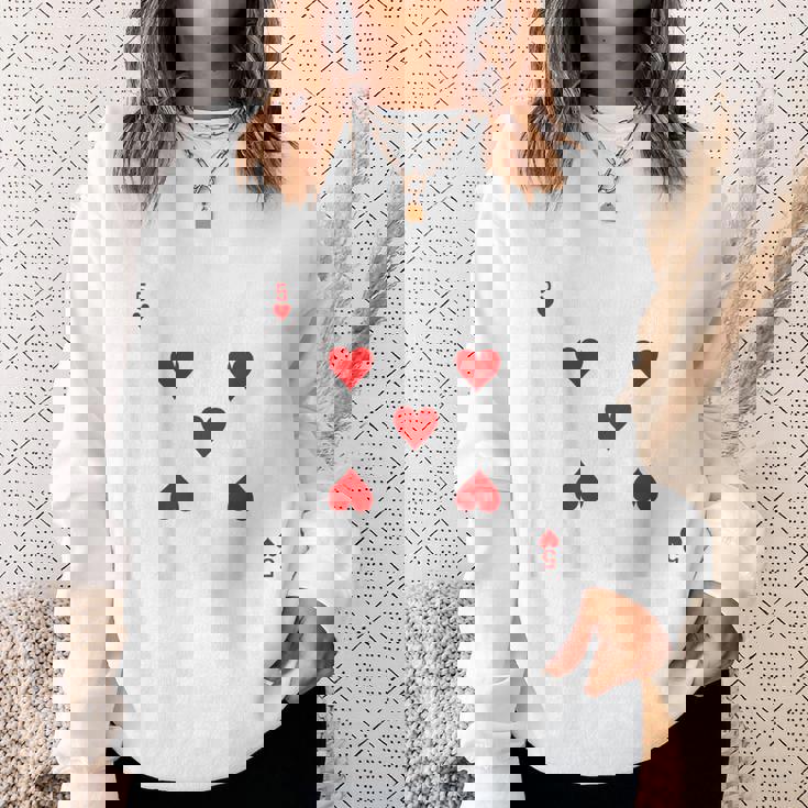 オリジナル ハロウィン トランプ コスチューム 不思議の国のアリス スウェットシャツ 彼女への贈り物