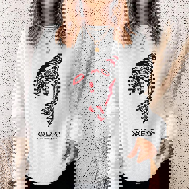 オークリー、カリフォルニア オルカキラー クジラ ネイティブアメリカン ギフト スウェットシャツ 彼女への贈り物