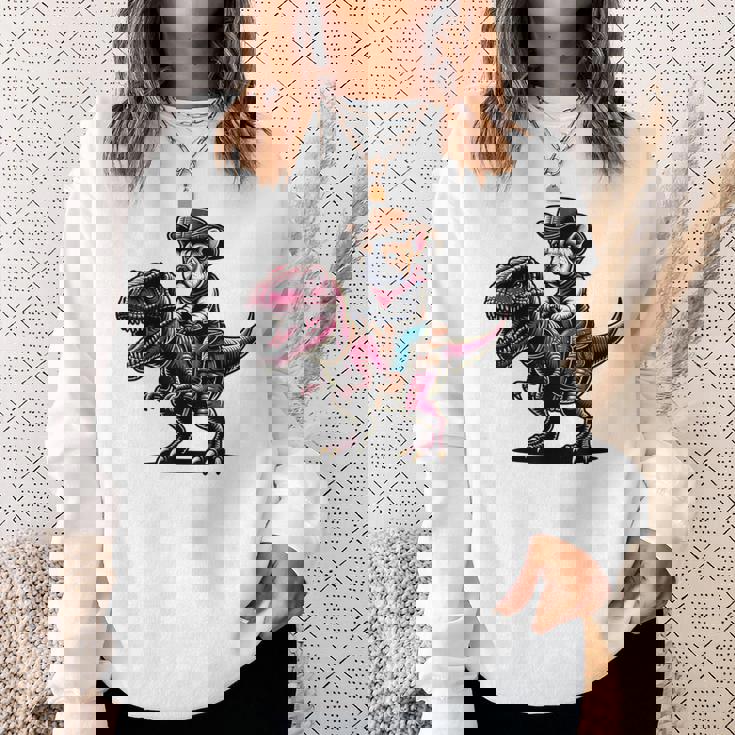 カウボーイ フレンチブルドッグ ライディング A ティラックス かわいいフレンチー スウェットシャツ 彼女への贈り物