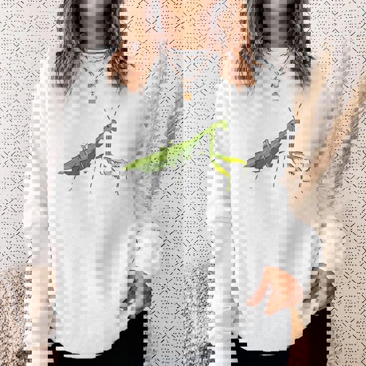 カマキリの虫バッタ カマキリの虫バッタ カマキリの虫バッタ スウェットシャツ 彼女への贈り物