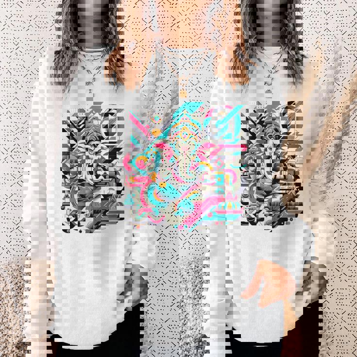 ガネーシャモダンポップ スウェットシャツ 彼女への贈り物