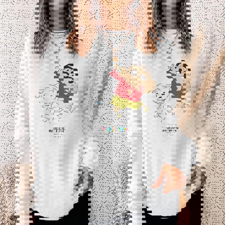 キッズ クレヨンしんちゃん 踊る！しんちゃんとシロ スウェットシャツ 彼女への贈り物