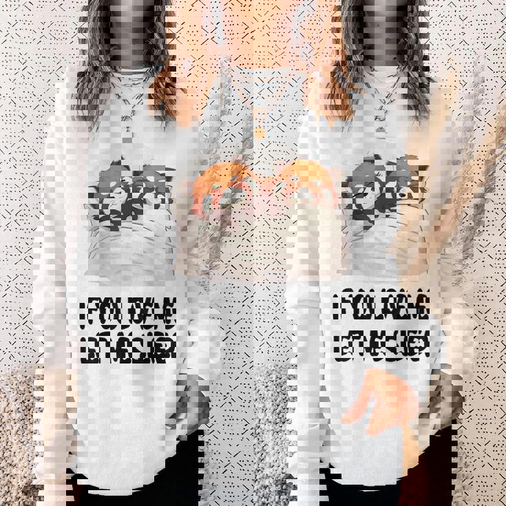 キュートなレッサーパンダ If You Love Meleep パジャマ スウェットシャツ 彼女への贈り物