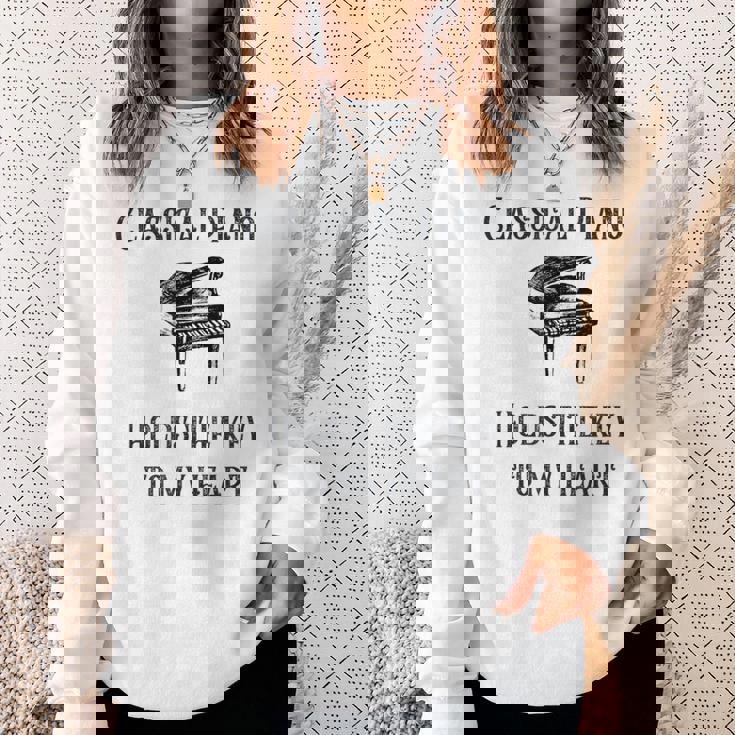 クラシックピアノ スウェットシャツ 彼女への贈り物