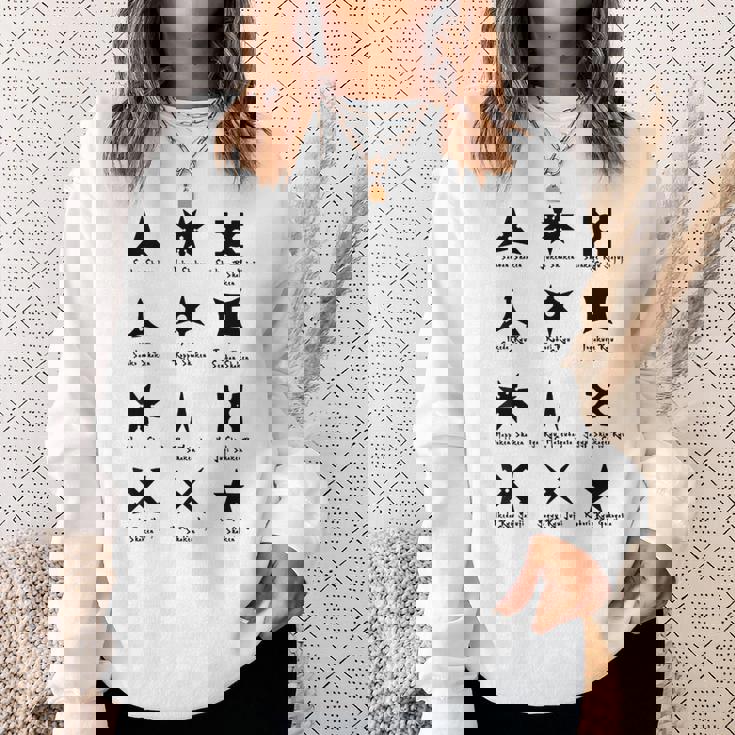 クールなタイプの忍者スターと手裏剣格闘技tシャツ スウェットシャツ 彼女への贈り物