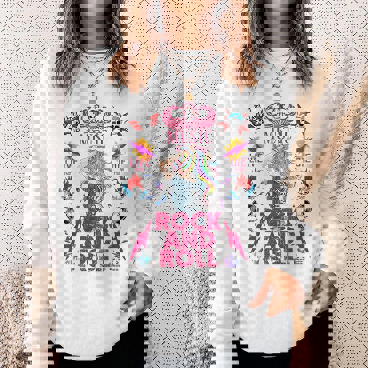 クールなヴィンテージオールドロックンロールミュージック、This Is My Rock And Roll スウェットシャツ 彼女への贈り物