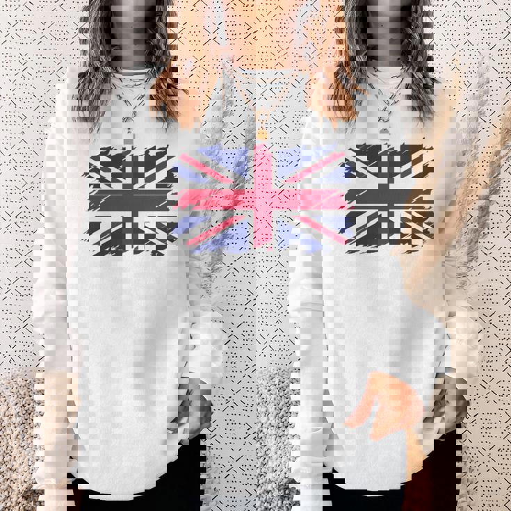 グウェントuk、イギリスの国旗、ユニオンフラッググウェント 長袖tシャツ スウェットシャツ 彼女への贈り物