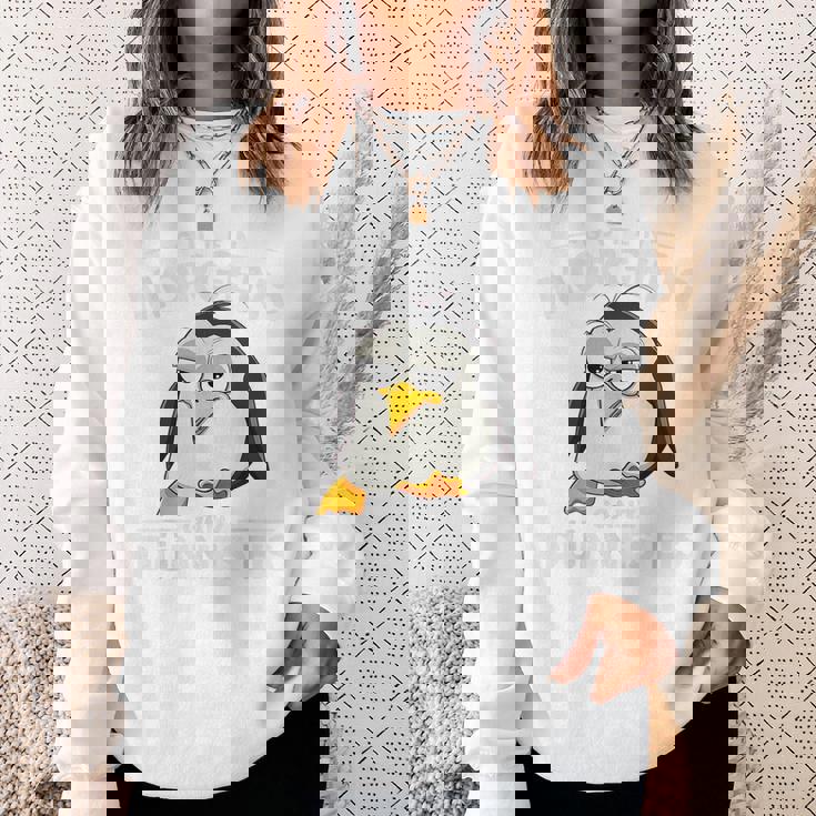 グーテン・モルゲン極薄アイスクリーム おもしろモーニンググループ ペンギン スウェットシャツ 彼女への贈り物