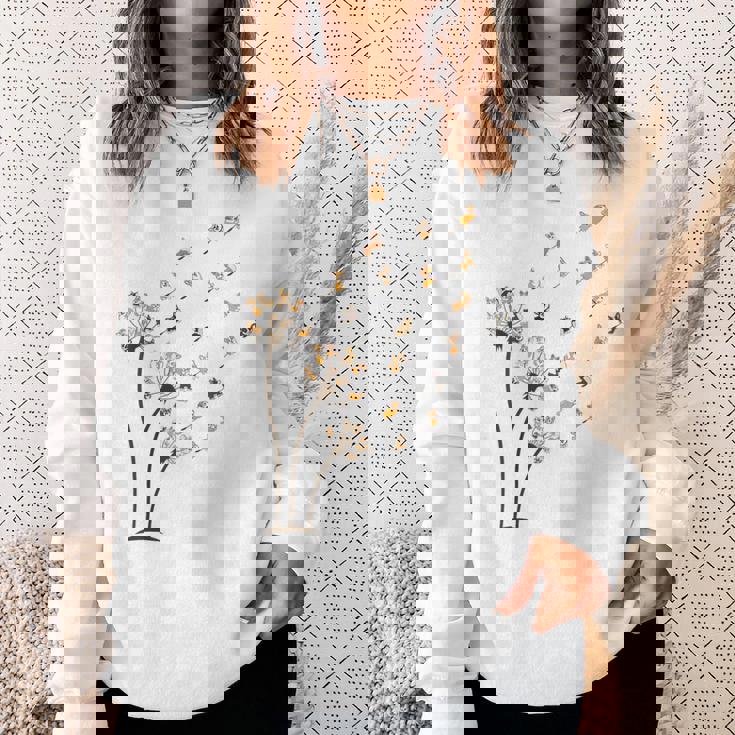 コーギー フラワー フライ タンポポ 面白い かわいい 犬好き ウェルシュ コーギー スウェットシャツ 彼女への贈り物