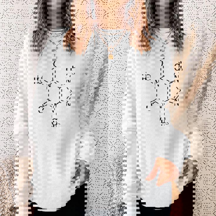 コーヒーカフェイン化学式 スウェットシャツ 彼女への贈り物