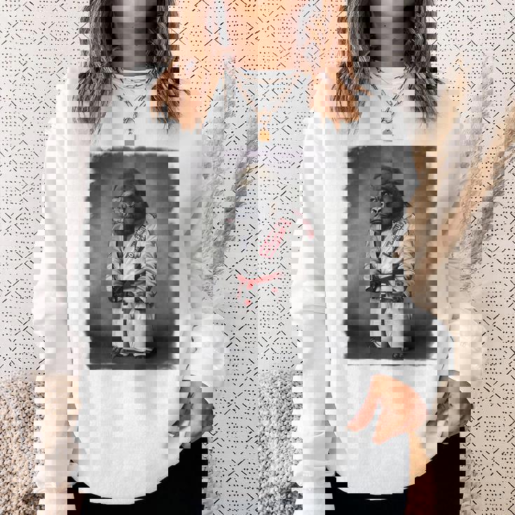 ゴリラ先生 日本の柔道と空手武道 スウェットシャツ 彼女への贈り物