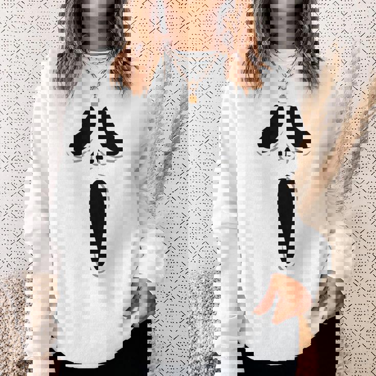 ゴーストスクリームフェイス ハロウィン ゴーストスクリームフェイス ハロウィン スウェットシャツ 彼女への贈り物