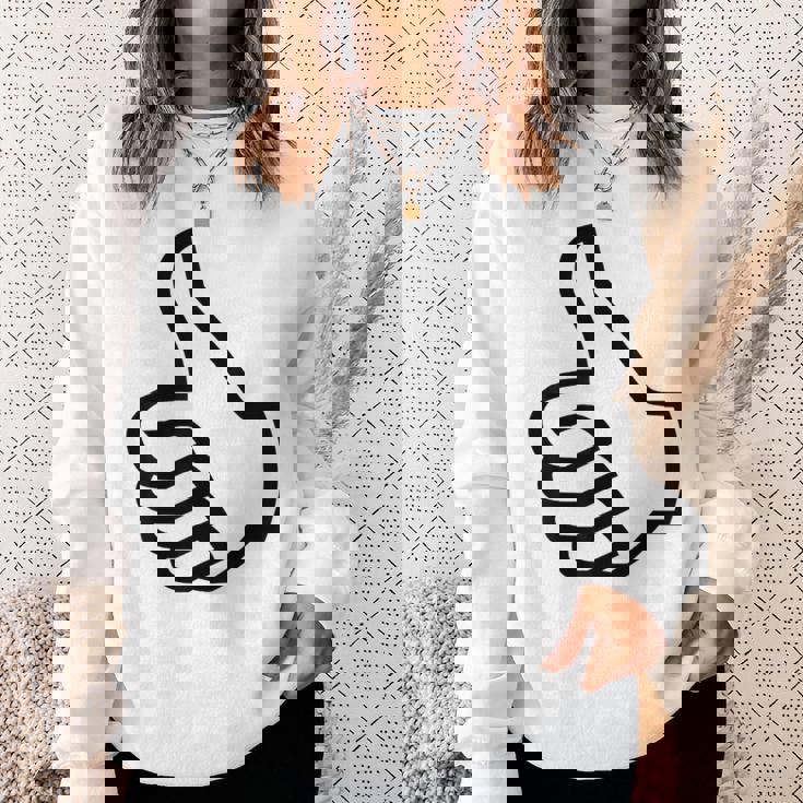 サムズアップ スウェットシャツ 彼女への贈り物