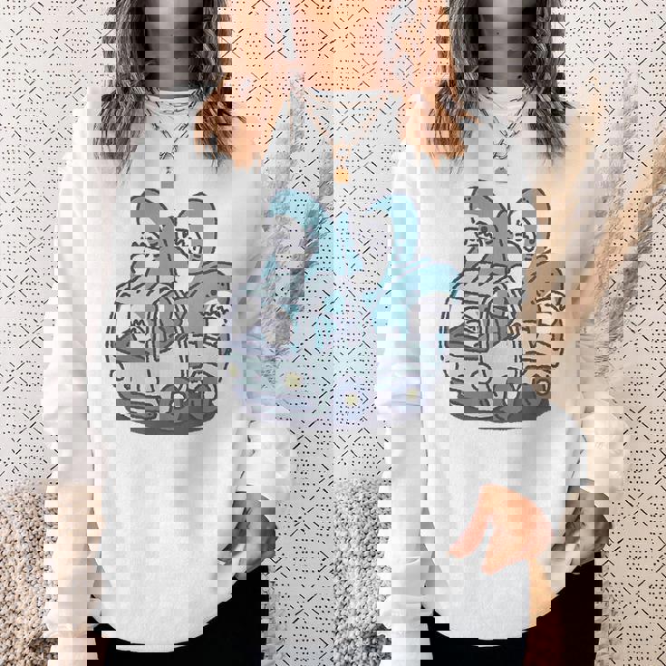 サメがたくさんトラックに スウェットシャツ 彼女への贈り物