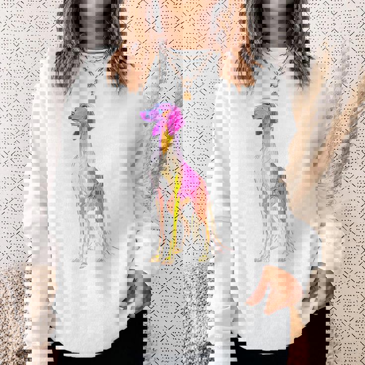 サルーキ 犬 モチーフ ペット 作品 サルーキ スウェットシャツ 彼女への贈り物