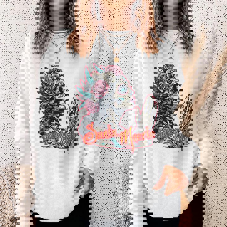 サンタ・ムエルテ カトリーナ カラベラ 長袖tシャツ スウェットシャツ 彼女への贈り物