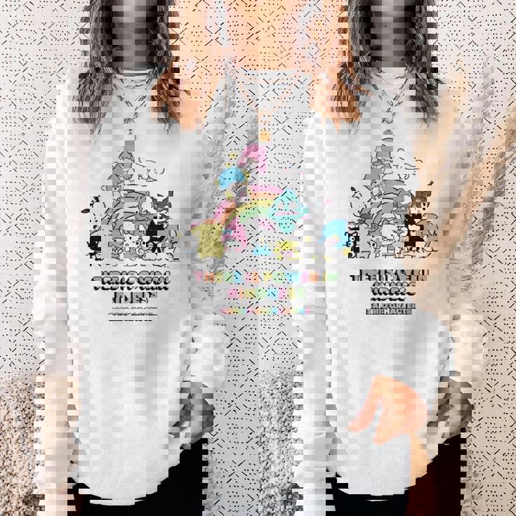 サンリオキャラクターズ Usデザイン レインボー 長袖tシャツ スウェットシャツ 彼女への贈り物