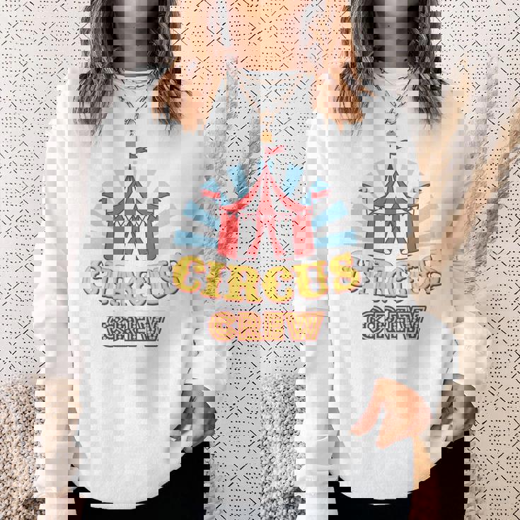 サーカスクルー–楽しいカラフルな大人&キッズグラフィックデザイン 長袖tシャツ スウェットシャツ 彼女への贈り物
