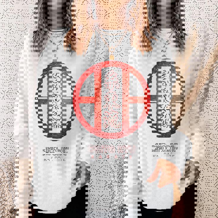 シトリュウ 空手、バックプリント スウェットシャツ 彼女への贈り物