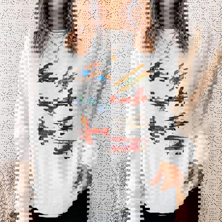 シングルエンジンプロペラ飛行機 スウェットシャツ 彼女への贈り物