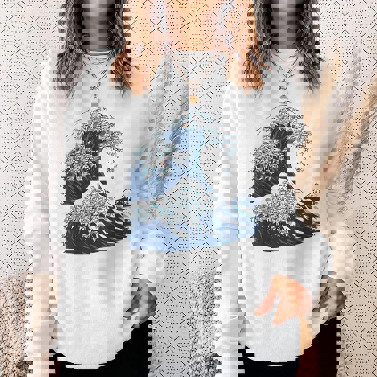 シーズーの偉大な波 スウェットシャツ 彼女への贈り物