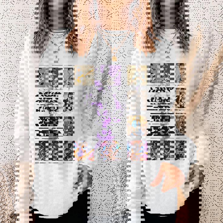 ジェフベック_005_Back Printed スウェットシャツ 彼女への贈り物