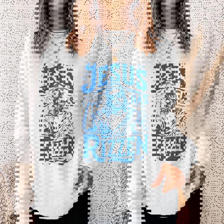 ジーザス・ハズ・リズン・ファニー・ジーザス・ミームリズ・ヤング・クリスチャン スウェットシャツ 彼女への贈り物