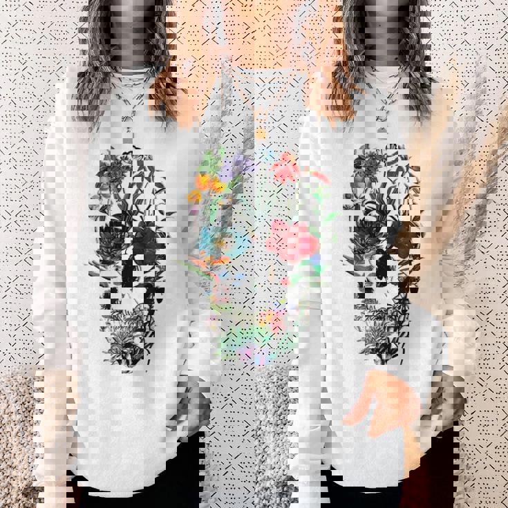 スカルフラワー チューリップ シュガースカルツリー フローラル スカルローズ スウェットシャツ 彼女への贈り物