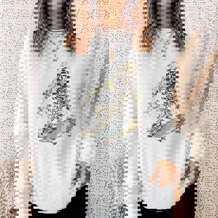 スケートボード スケルトン スケーター スケートボーダー スケートボード スウェットシャツ 彼女への贈り物