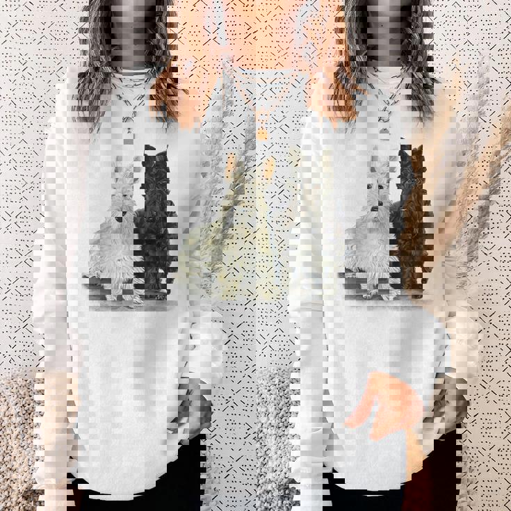 スコティッシュテリア犬の所有者ペット所有者アートデザイン スウェットシャツ 彼女への贈り物