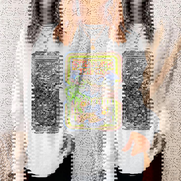 ストレンジャー・シングス プロモ コミック ホッパー デモゴルゴン ヴィンテージ 80年代 スウェットシャツ 彼女への贈り物