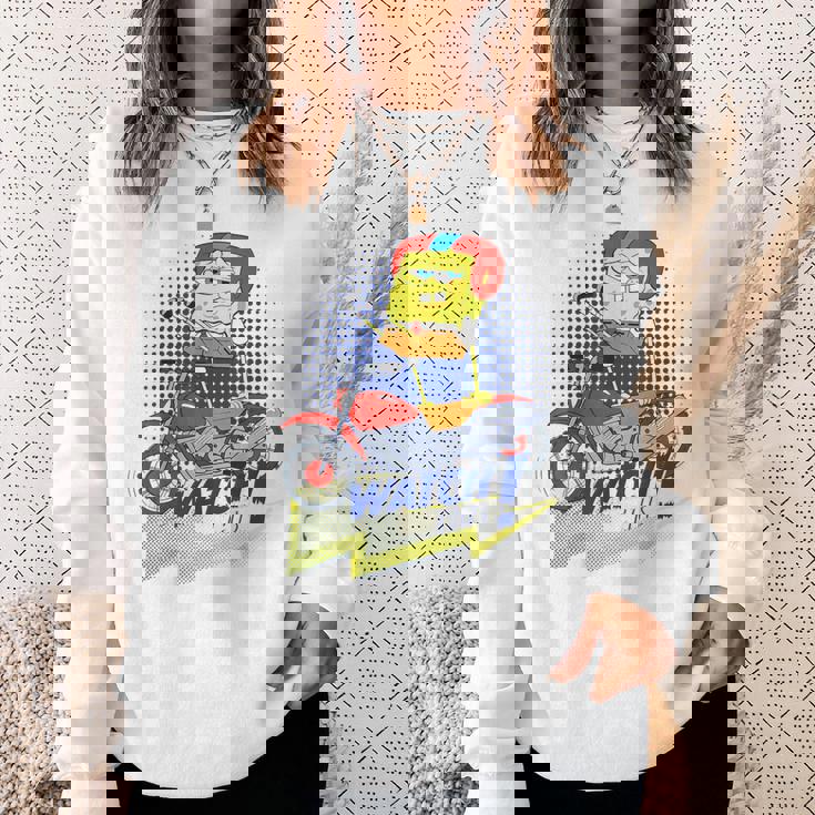 スポンジボブ スクエアパンツ スポンジボブ Watch This スウェットシャツ 彼女への贈り物