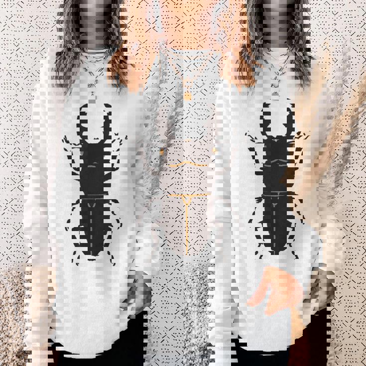 スマトラオオヒラタクワガタ _昆虫_クワガタ スウェットシャツ 彼女への贈り物