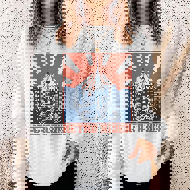 スーパーカブc100 原付バイク レトロライダー 東京日本 長袖tシャツ スウェットシャツ 彼女への贈り物