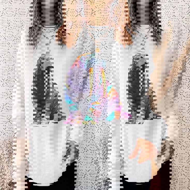 セイウチ 動物 モチーフ 作品 セイウチ スウェットシャツ 彼女への贈り物