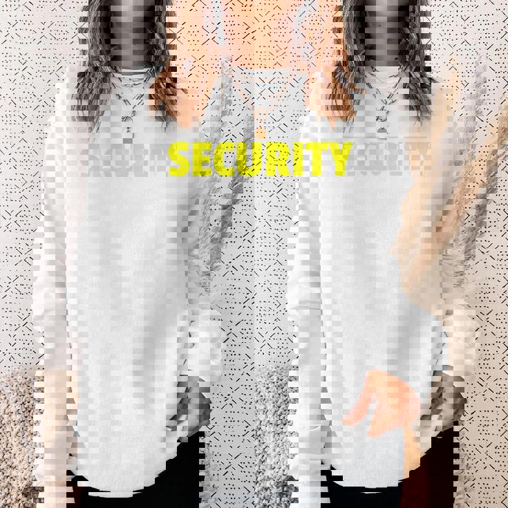 セキュリティスタッフやボディガードのためのセキュリティバックプリントデザイン スウェットシャツ 彼女への贈り物