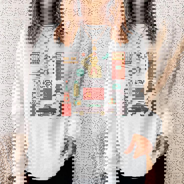 ソ連属性sovi8ビンテージプロパガンダ。 スウェットシャツ 彼女への贈り物