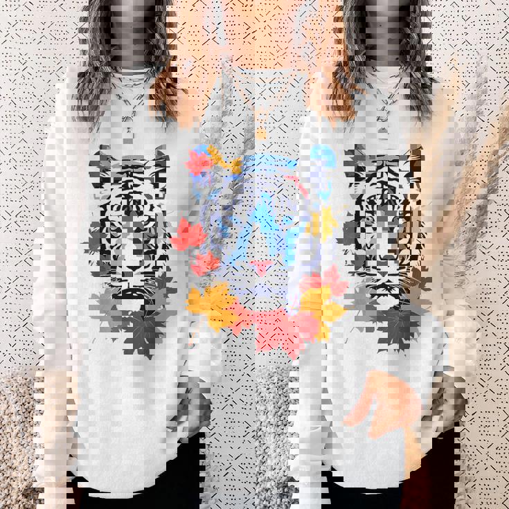 タイガー 動物 自然 動物園 抽象芸術 顔 虎 スウェットシャツ 彼女への贈り物