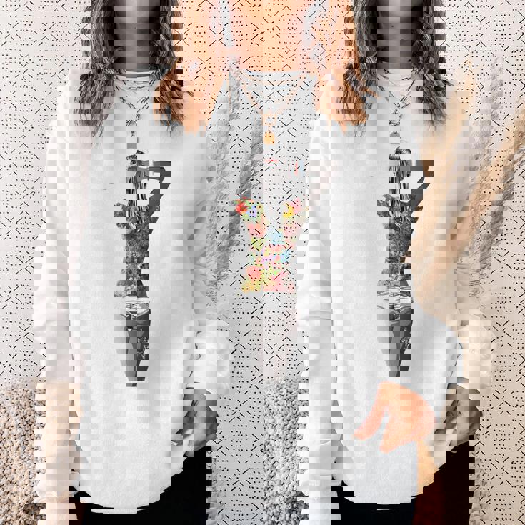 タトゥー レディース アートtシャツ モチーフ セクシータトゥー レディース メンズ スウェットシャツ 彼女への贈り物