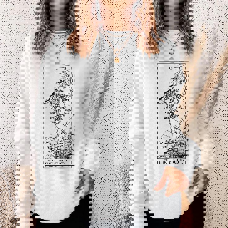 タロット・メジャー・アルカナ ザ・フール 長袖tシャツ スウェットシャツ 彼女への贈り物