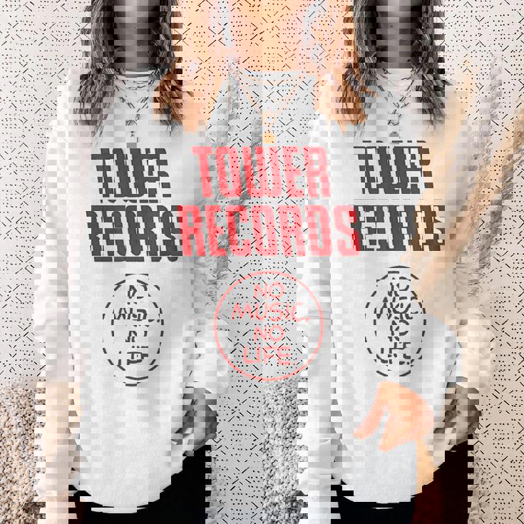 タワーレコード 音楽 レトロ ヴィンテージ 生活 スウェットシャツ 彼女への贈り物