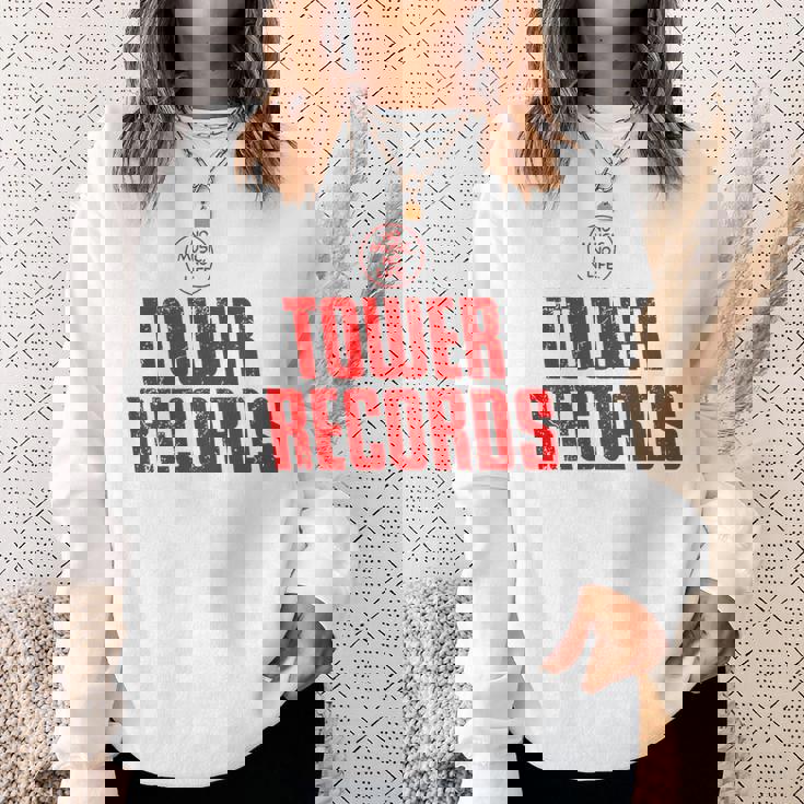 タワーレコードミュージック レトロ ヴィンテージ スウェットシャツ 彼女への贈り物