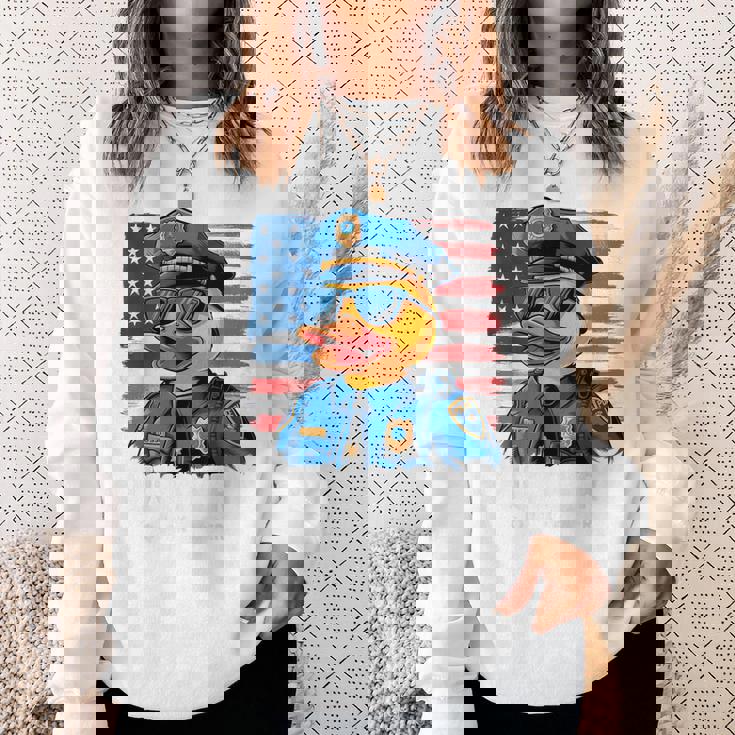 ダックパトロールファニーポリスダック スウェットシャツ 彼女への贈り物