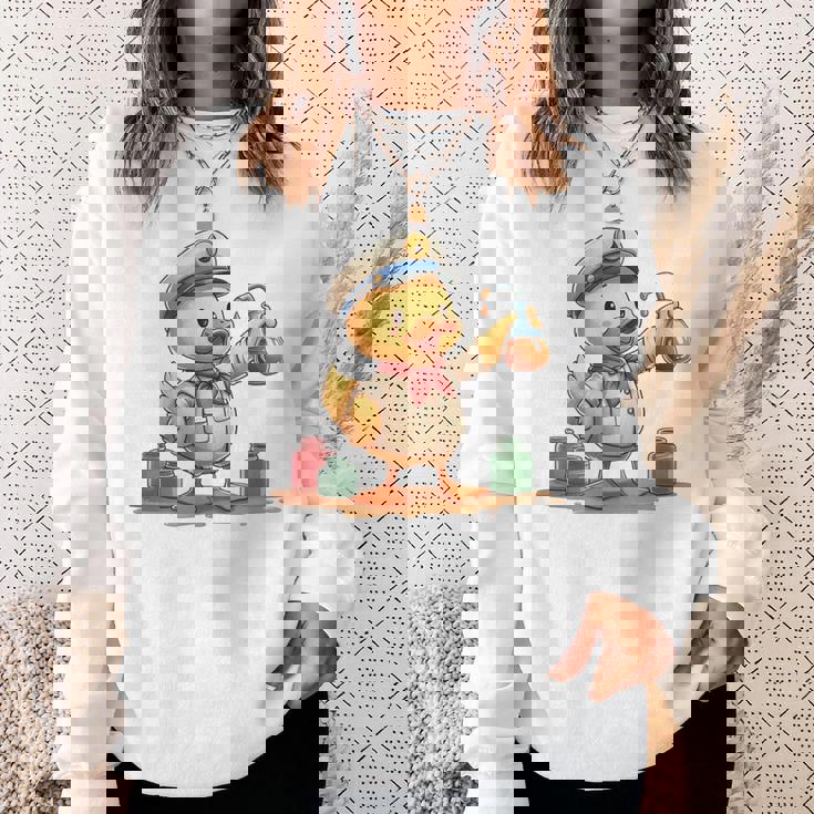 ダックビーイング・ア・オイラー、キュートなデザイン。 スウェットシャツ 彼女への贈り物