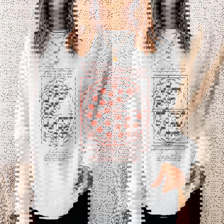 ダヴィンチ・ヴィトルヴィアンマン・ピザ スウェットシャツ 彼女への贈り物