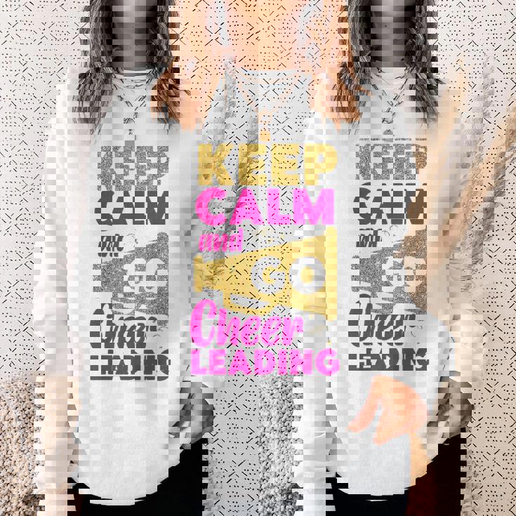 チア チアリーディング Keep Calm And Go チアリーディング スウェットシャツ 彼女への贈り物