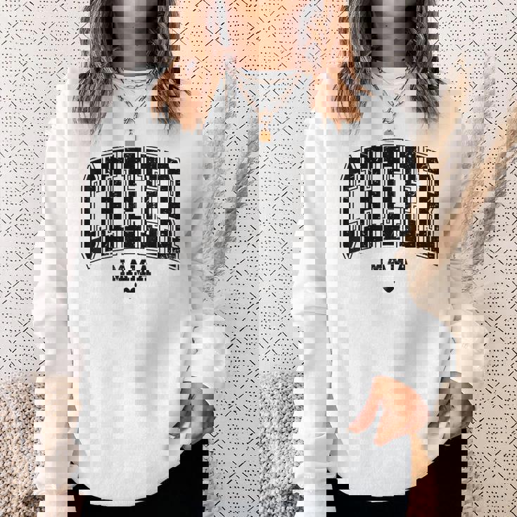 チアママ ハートフェルト応援チアリーディングママ 母の日 スウェットシャツ 彼女への贈り物